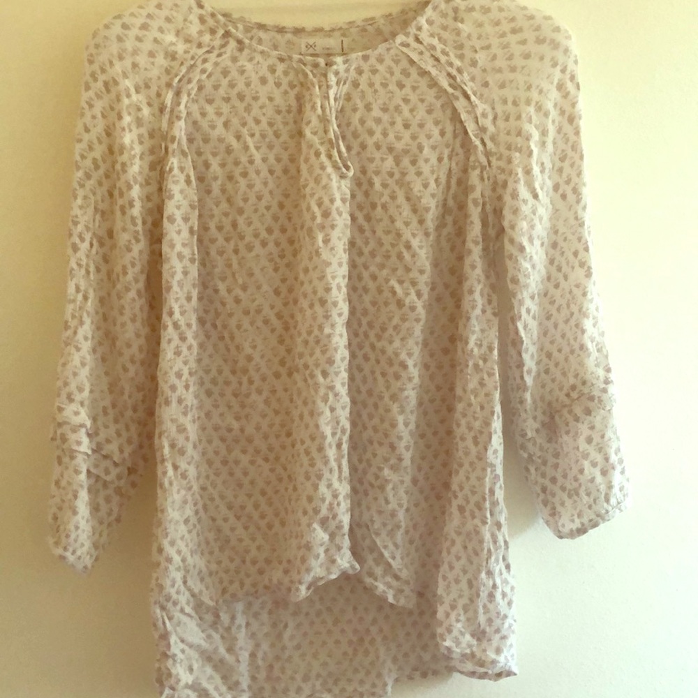 Adorable fawn hippie boho top XS